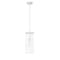 Z-Lite Contour 1 Light Mini Pendant, White & Gloss White 801MP-WH - alternate 3